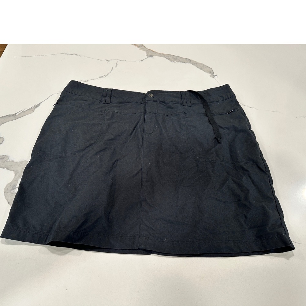 REI Womens Black Hiking Skort Size 14 Active Outdoor Athletic‎ Skirt with Liner